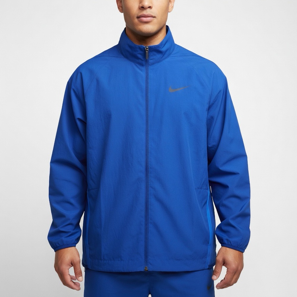 Nike Blue Zip-Up Athletic Track Jacket Windbreaker - Size XXL